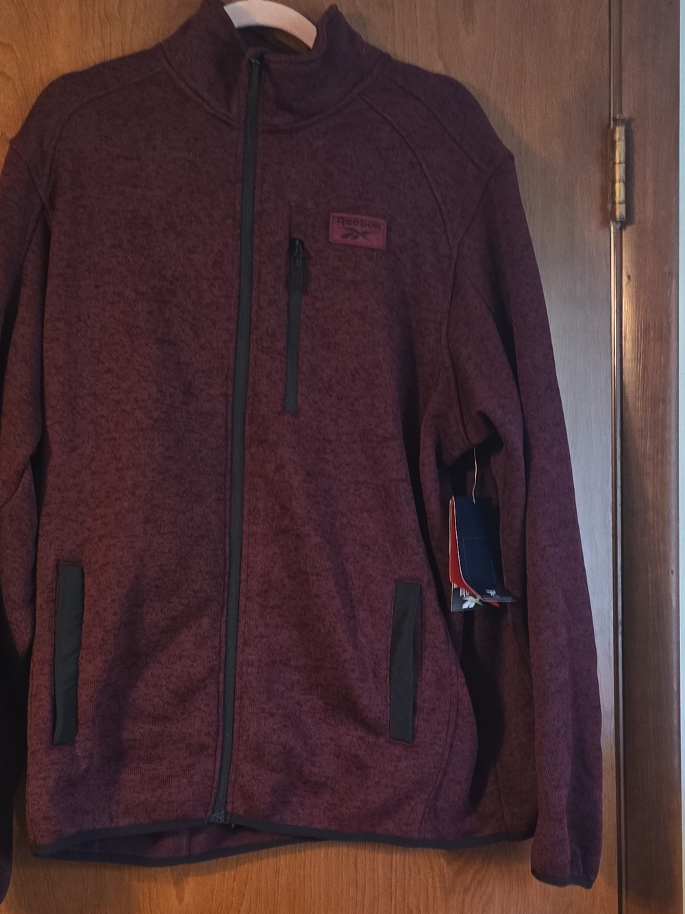 Reebok Men's Full-Zip Jacket in Maroon
